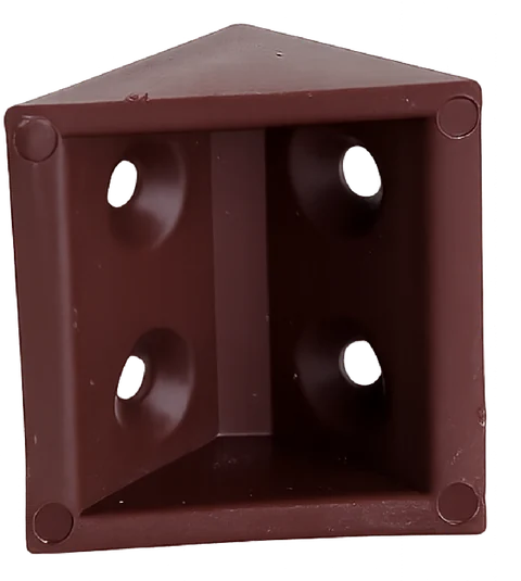 Plastic joining corners — Brown