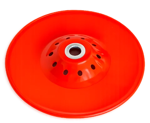 Plastic sanding disc, 7 in — Red