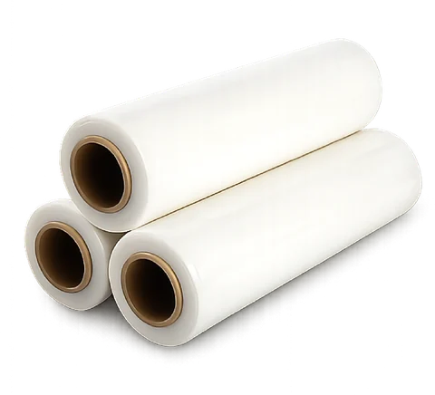 Hand stretch film for wrapping goods — Milk white