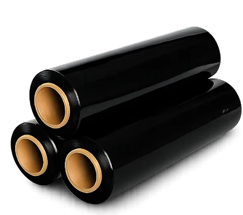 Hand stretch film for wrapping goods — Black